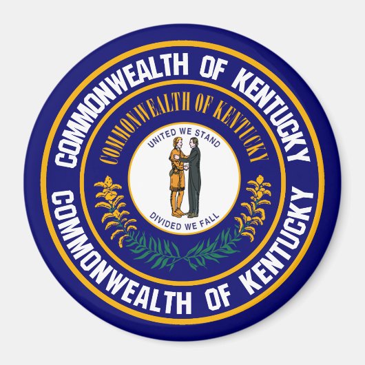 Kentucky Round Emblem Magneet (Voorkant)