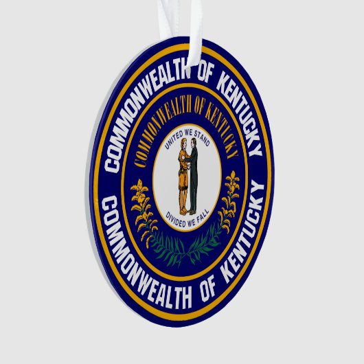 Kentucky Round Emblem Ornament (voorkant)