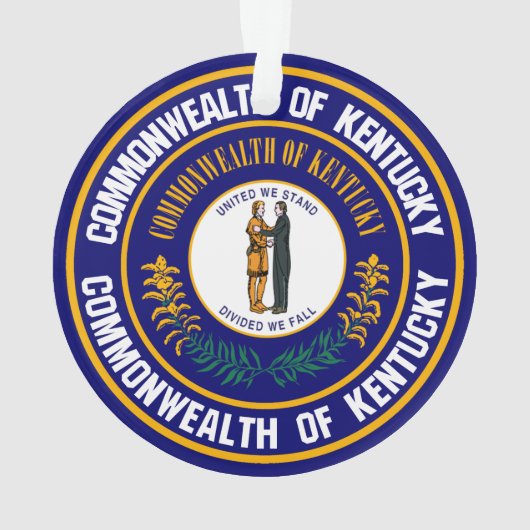 Kentucky Round Emblem Ornament (achterkant)