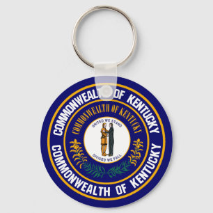 Kentucky Round Emblem Sleutelhanger