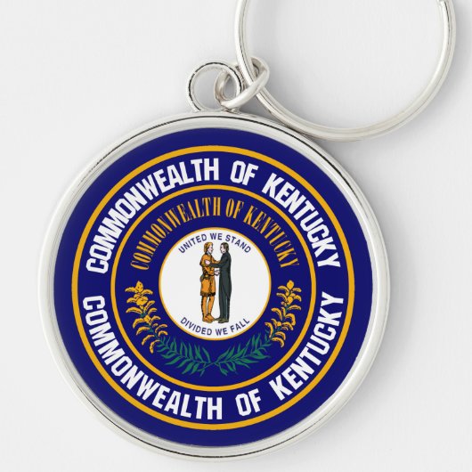 Kentucky Round Emblem Sleutelhanger (Voorkant)
