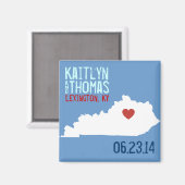 Kentucky Save the Date -  stad Magneet (Voorkant / Achterkant)