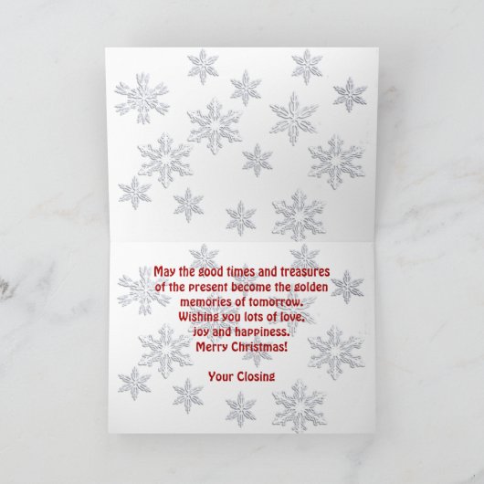 Kentucky Seasons Greetings Lamp Snowflake Feestdagen Kaart (Binnen)