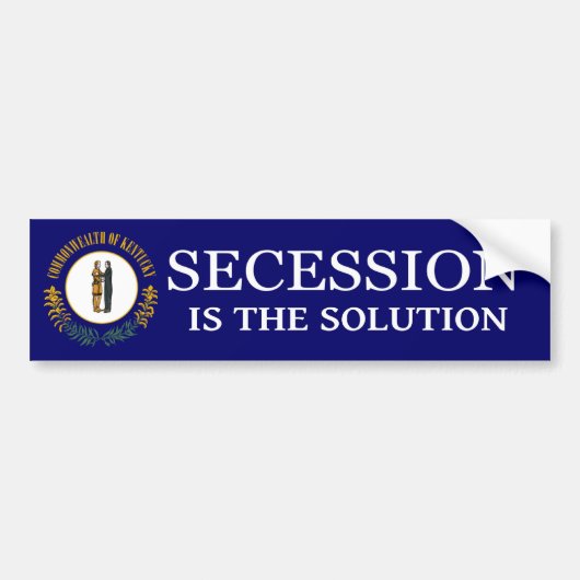 Kentucky-secessie bumpersticker (Voorkant)
