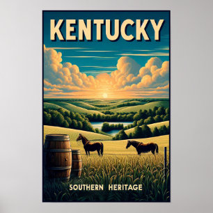  Kentucky Southern Heritage Countryside Poster