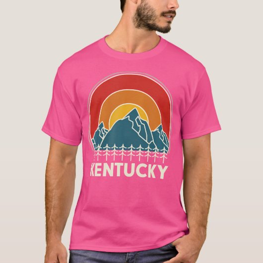 Kentucky Souvenir Wandelbergen Sunset  T-shirt (Voorkant)