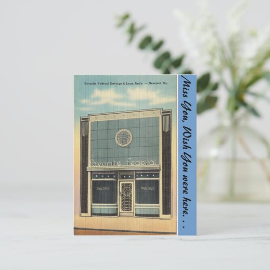 Kentucky, Spaarmiddelen & Lening, Newport Briefkaart (Staand voorkant)