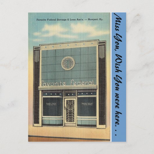 Kentucky, Spaarmiddelen & Lening, Newport Briefkaart (Voorkant)