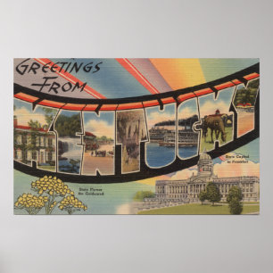 Kentucky (staatskapitaal/bloem) poster