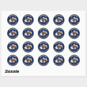 Kentucky Staatstrots Paard Embleem 🐎 Ronde Sticker (Vel)
