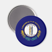 Kentucky Staatsvlag Magneet (Voorkant / Achterkant)