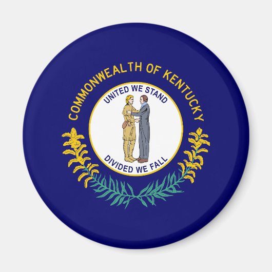 Kentucky Staatsvlag Magneet (Voorkant)