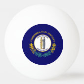 Kentucky Staatsvlag Pingpongbal (Achterkant)