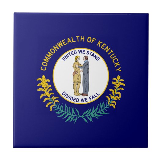 Kentucky Staatsvlag Tegeltje (Voorkant)