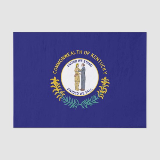 Kentucky Staatsvlag Tissuepapier (Voorkant)