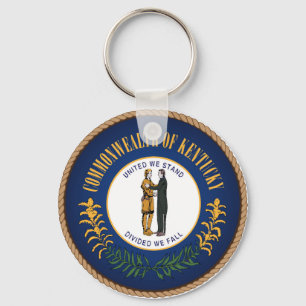 Kentucky Staatsvlag Zegel Sleutelhanger