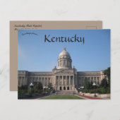 Kentucky State Capitol Frankfort Kentucky Briefkaart (Voorkant / Achterkant)