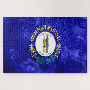 Kentucky State Flag Grunge Legpuzzel