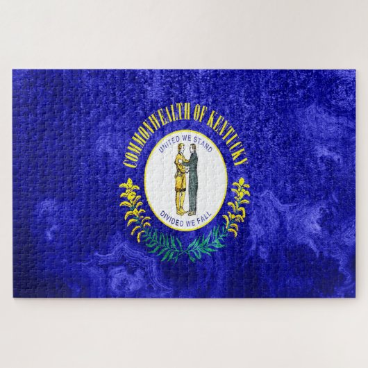 Kentucky State Flag Grunge Legpuzzel (Horizontaal)