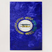 Kentucky State Flag Grunge Legpuzzel (Verticaal)