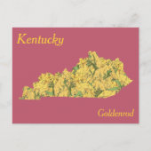 Kentucky State Flower Collage Map Briefkaart (Voorkant)
