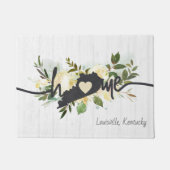 Kentucky State gepersonaliseerd uw thuis stad rust Deurmat (Voorkant)