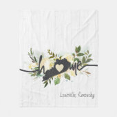 Kentucky State gepersonaliseerd uw thuis stad rust Fleece Deken (Voorkant)