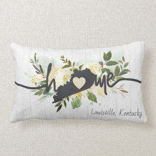 Kentucky State gepersonaliseerd uw thuis stad rust Kussen