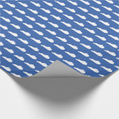 Kentucky State Pattern on Blue Cadeaupapier (Hoek)