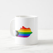 Kentucky State Pride LGBTQ Progress Pride Koffiemok (Voorkant links)