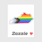 Kentucky State Pride LGBTQ Progress Pride Sticker (Vel)