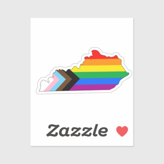 Kentucky State Pride LGBTQ Progress Pride Sticker (Vel)