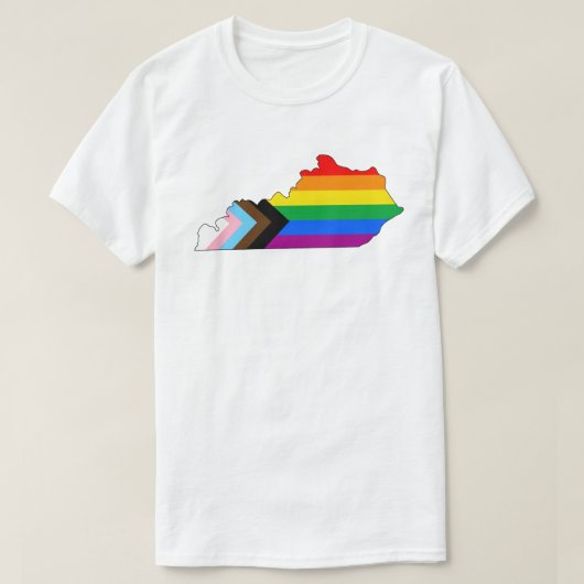 Kentucky State Pride LGBTQ Progress Pride T-shirt (Design voorkant)