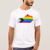 Kentucky State Pride LGBTQ Progress Pride T-shirt (Voorkant)