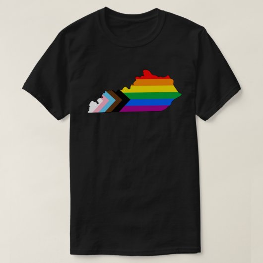 Kentucky State Pride LGBTQ Progress Pride T-shirt (Design voorkant)