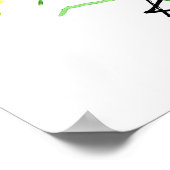 Kentucky State Shape Cardinal Bird Goldenrod Poster (Hoek)