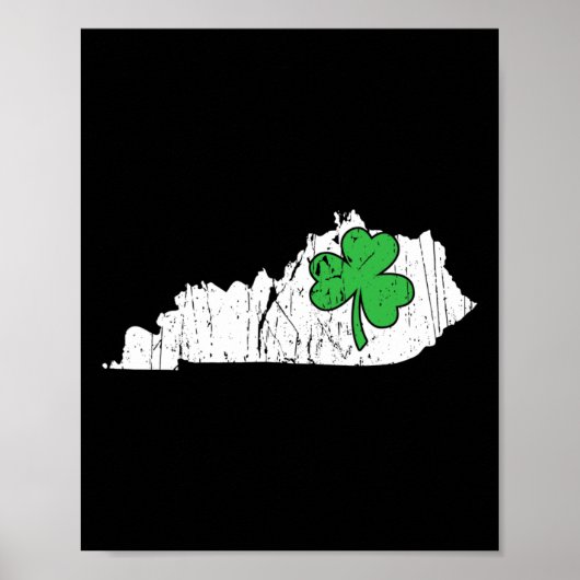 Kentucky State St. Patrick's Day Kentucky Green Sh Poster (Voorkant)