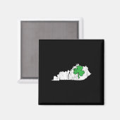 Kentucky State St. Patrick's Day Kentucky Groene S Magneet (Voorkant / Achterkant)