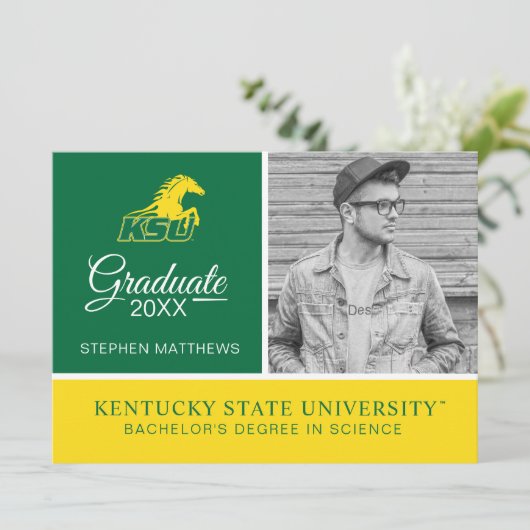 Kentucky State University afgestudeerd Kaart (Staand voorkant)