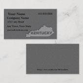 Kentucky State Visitekaartje gesneden stenen look (Voorkant / Achterkant)