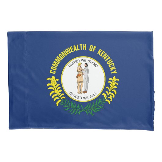 Kentucky State Vlag Print Patriot Kussensloop (Voorkant)