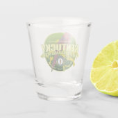 Kentucky State Vogel & Bloem Shot Glas (Achterkant)