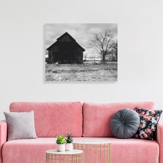 Kentucky Tabaksschuur 2 Canvas Afdruk (Insitu (Woonkamer))