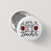Kentucky Teacher Button (Voorkant /achterkant)