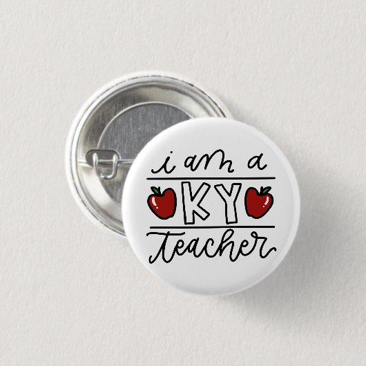 Kentucky Teacher Button (Voorkant /achterkant)