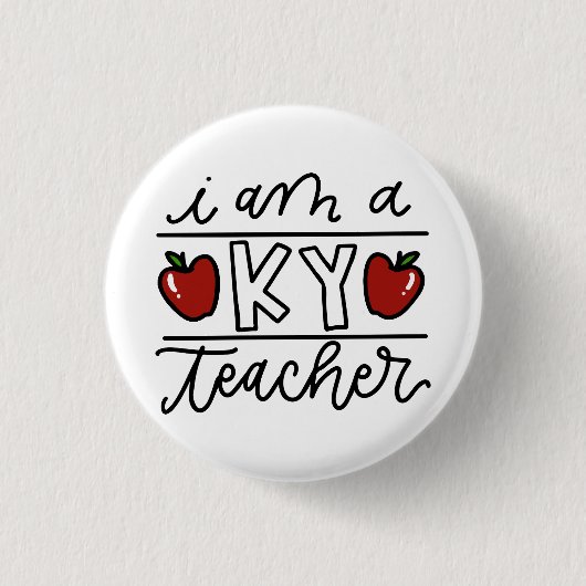 Kentucky Teacher Button (Voorkant)