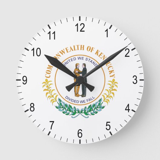 Kentucky-teken Ronde Klok (Voorkant)