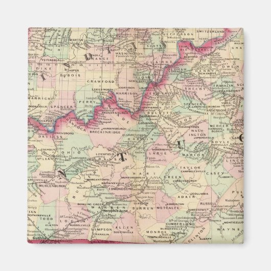 Kentucky, Tennessee Magneet (Voorkant)