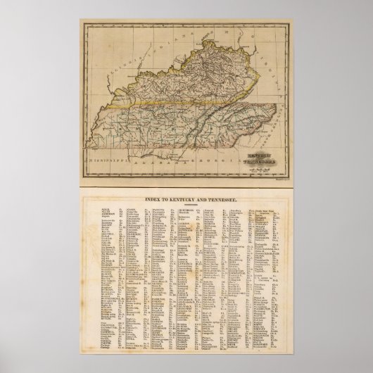 Kentucky, Tennessee Poster (Voorkant)