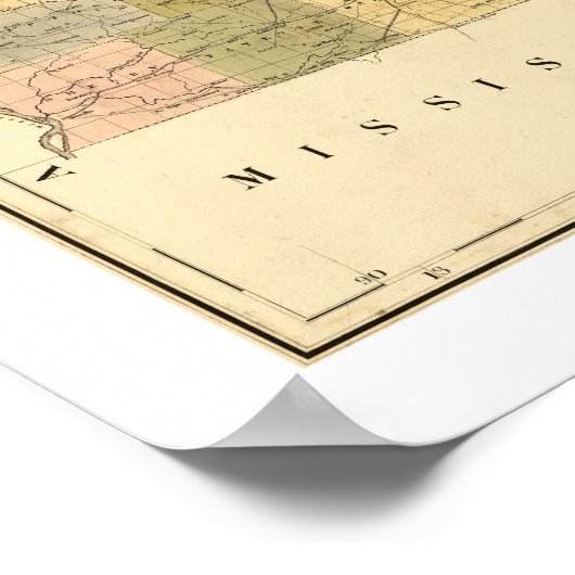 Kentucky & Tennessee Railroad Map 1839 Poster (Hoek)